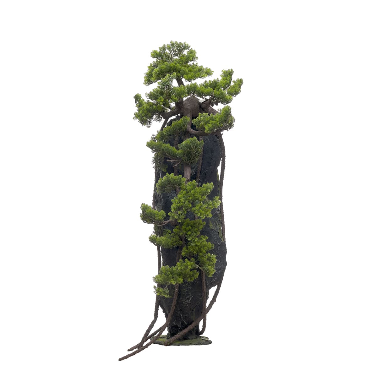 Planta artificial - Pedra c Bonsai (1)